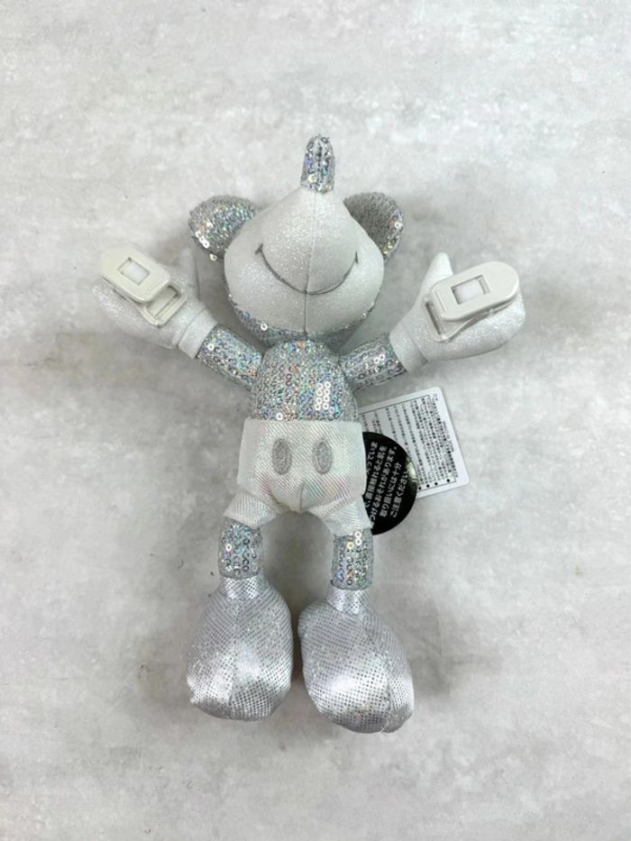 Peluche d’épaule Disney Mickey Sequin argent 20th anniversary Tokyo Disneyland - photo numéro 10