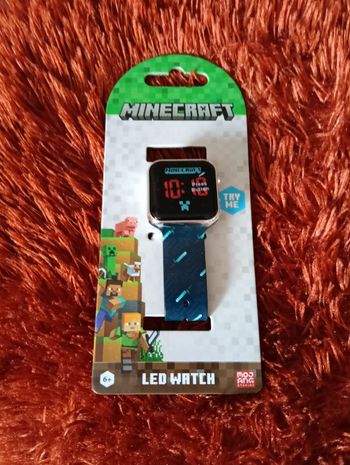 Montre digitale led Minecraft