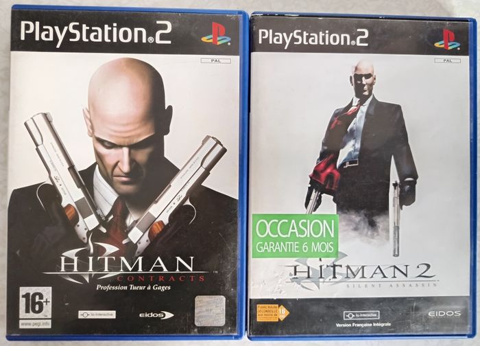 Lot de 2 Jeux PS2 Hitman Contract et 2 Version Française