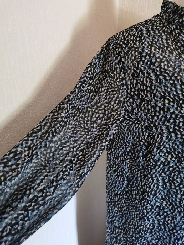 Robe maxi longue bleu marine Camaïeu T38 - photo numéro 4