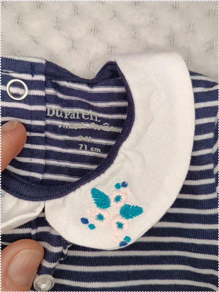 đž Body Manches Longues HabillĂ© Du Pareil Au MĂȘme â 9 mois đž - photo numĂ©ro 2