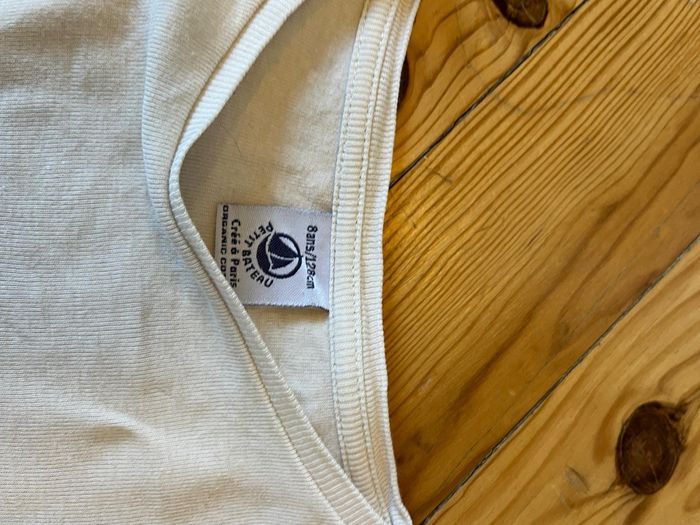 Tee-shirt écru Petit Bateau 8 ans - photo numéro 4