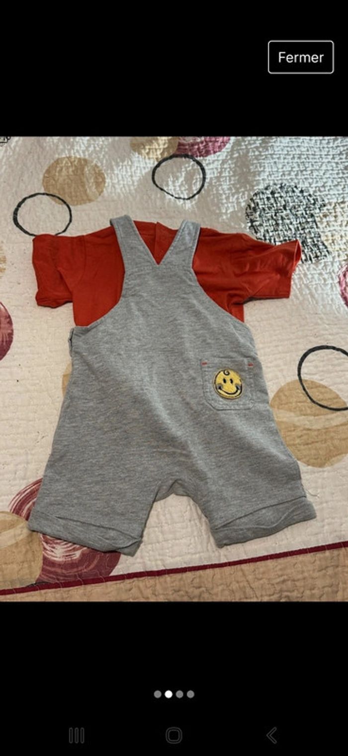 Salopette short bébé - photo numéro 2