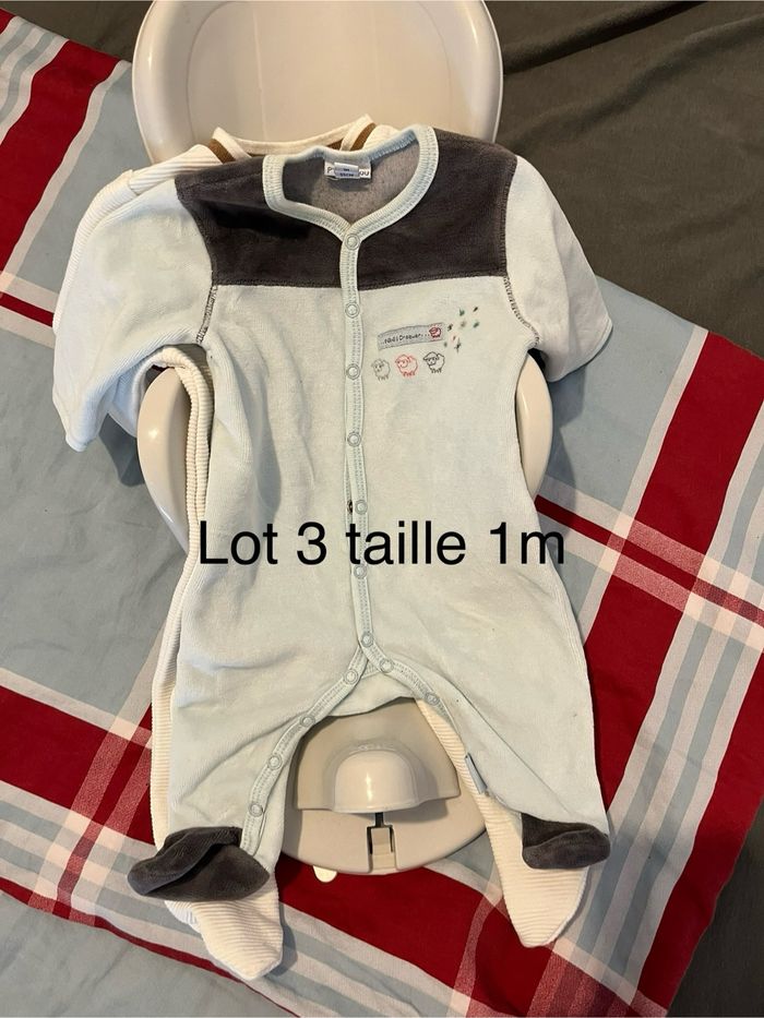 Lot pyjama chaud bebe garçon 1 mois