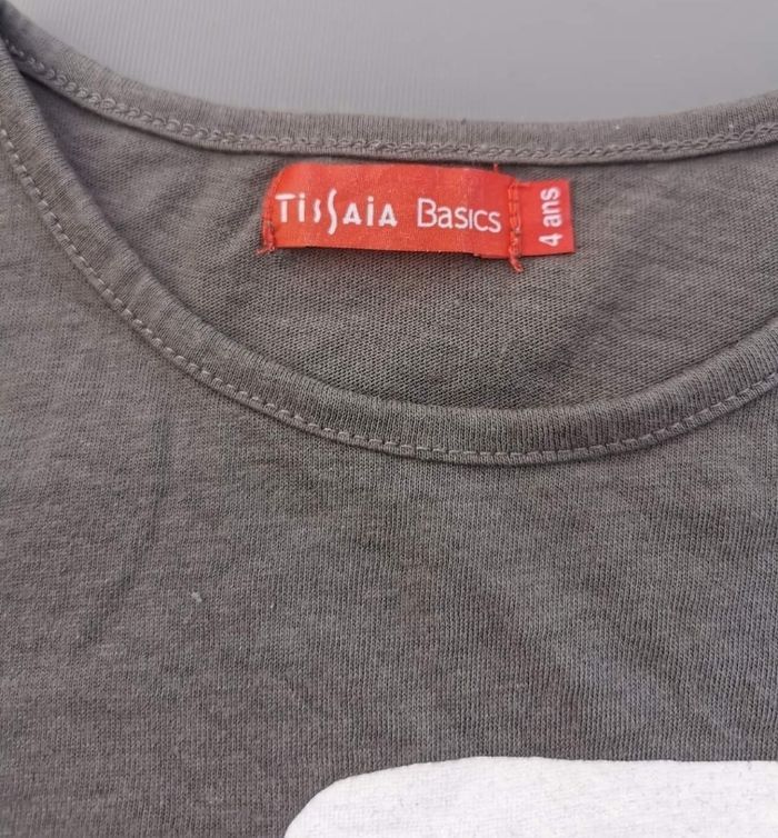 Lot de 2 tee-shirt ML 4 ans fille Tissaïa - photo numéro 4