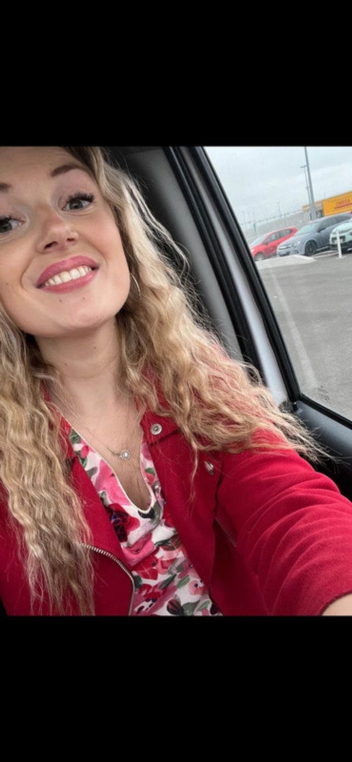 Blouse été S/M S M 36 38 à fleurs rose et rouge doré été dos découvert tunique fluide by one - photo numéro 6