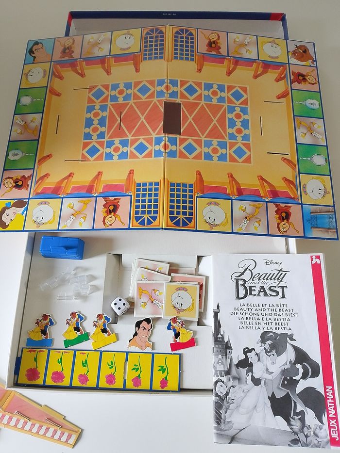 Le belle et la bête jeu de société Nathan complet - photo numéro 3