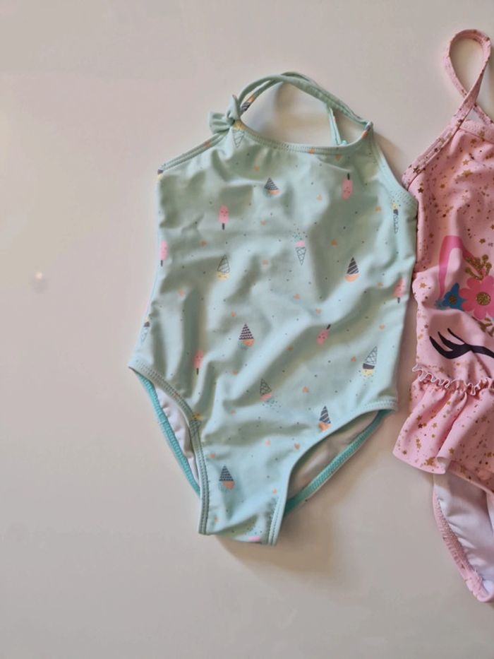 Lot maillots de bain 2 ans 1 pièce licorne les copines à la plage - photo numéro 2