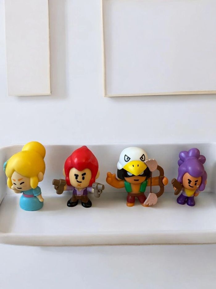 Lot 4 Figurines Brawl Stars 4,5cm – Marque Lansay