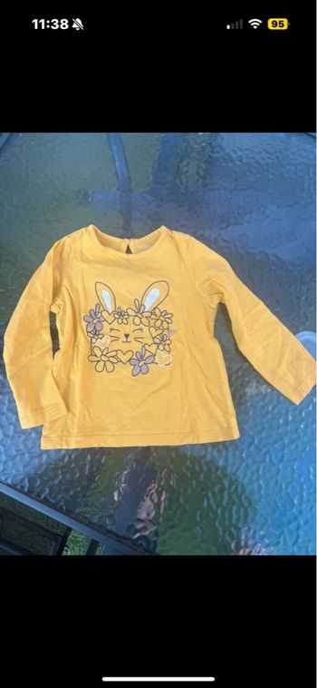 Pull fin jaune