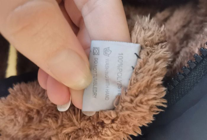 Manteau chaud noir capuche fourrure 44/46 - photo numéro 11