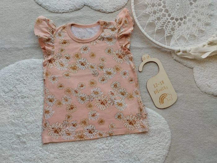 T-shirt manches courtes volantes