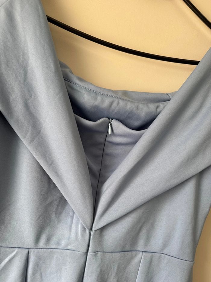 👗Magnifique robe de soirée ou sortie bleu- shell - neuf sans étiquette- taille40 - photo numéro 7