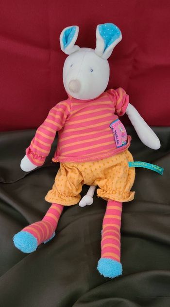 Doudou souris Colette Trottinette MOULIN ROTY 28 cm