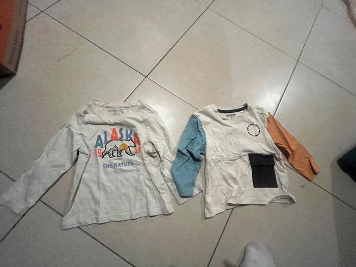 Lot de 2 t-shirt manche longue taille 81 cm