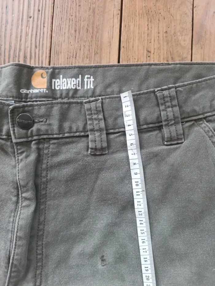 Short jean Carhartt Workwear relaxed-fit Carpenter W44 - photo numéro 13