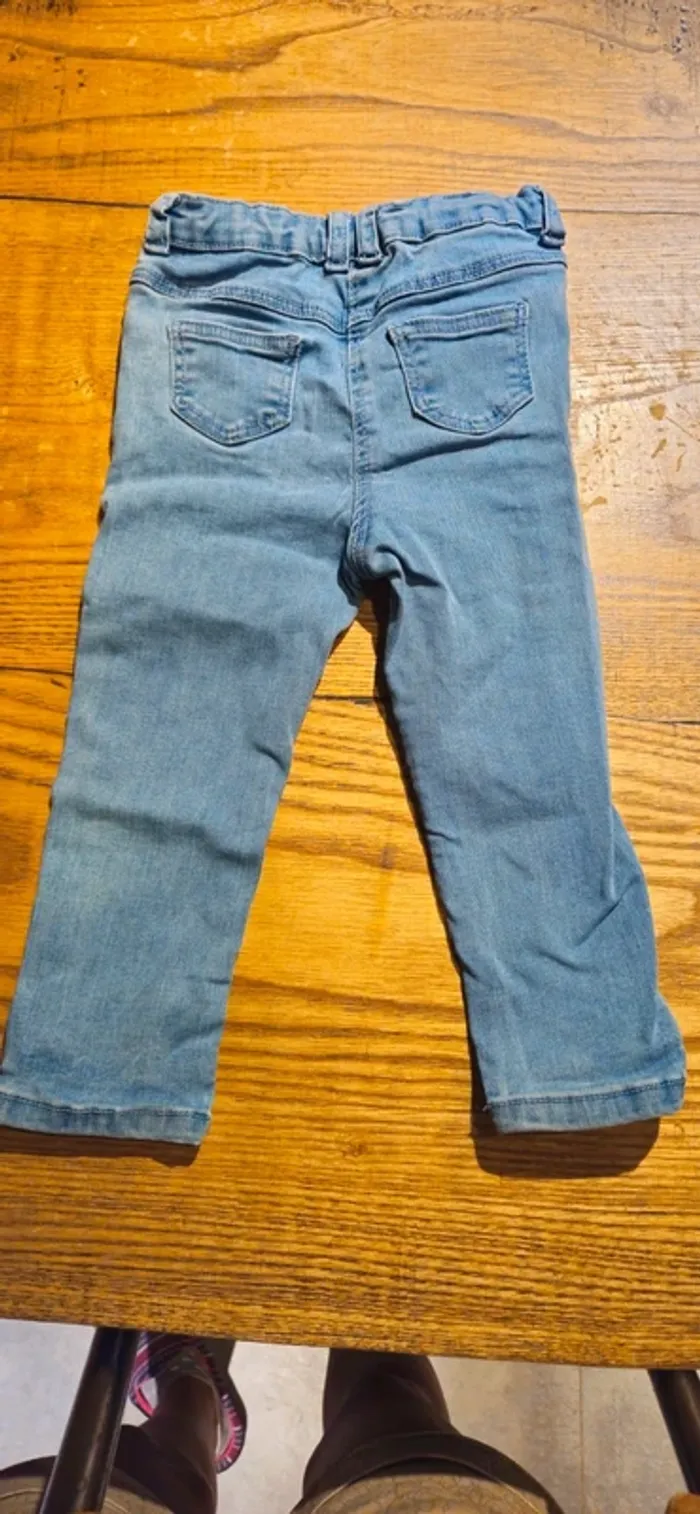 Pantalon jean tape a l'oeil 86cm 23mois - photo numéro 3