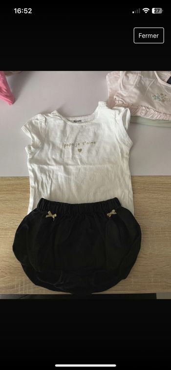 Lots de vêtements bébé fille 6/9mois