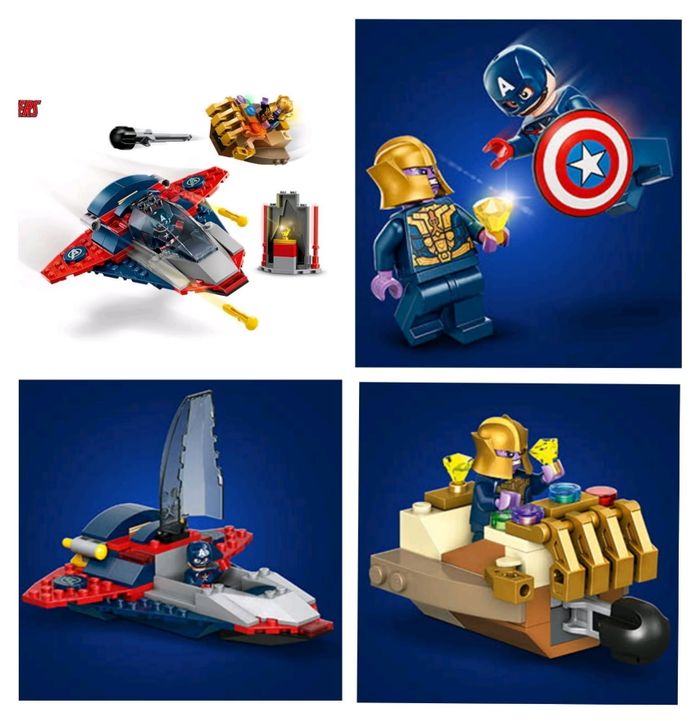 Lego Marvel Captain america contre thanos - photo numéro 2