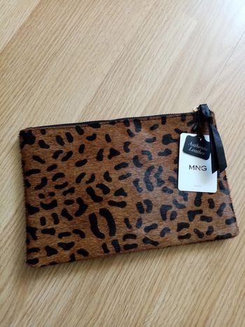 Pochette imprimé animal Mango neuve