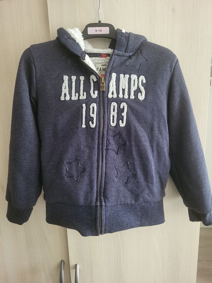 Veste à capuche Camps  8 ans bleu marine