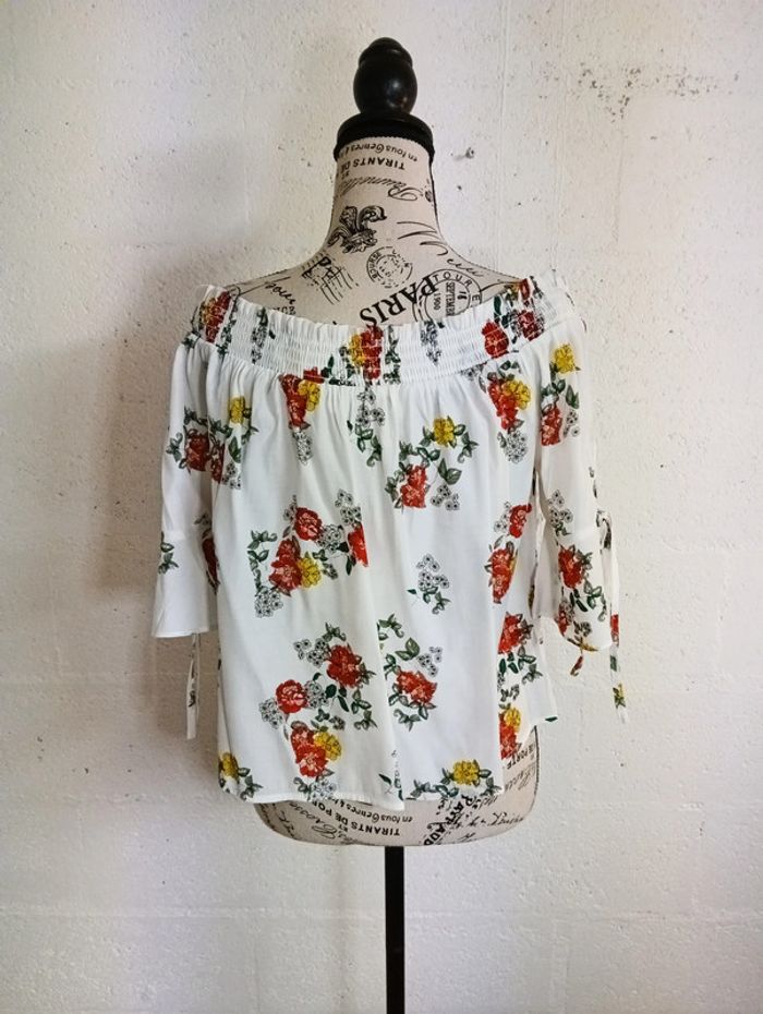 🌼 Blouse épaules dénudées Jennyfer – Taille S – Très bon état - photo numéro 4