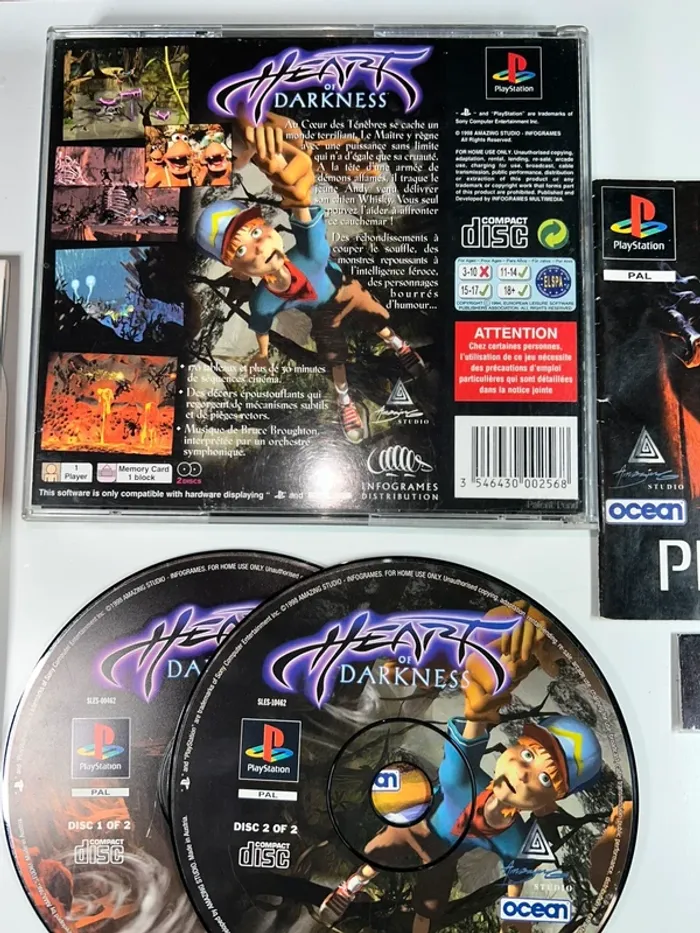 Heart of Darkness - Jeu PS1 complet lunette 3D VF Sony - photo numéro 8