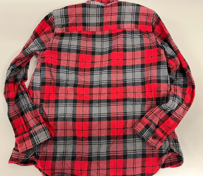 Chemise DC shoes 10 ans rouge et noire - photo numéro 5