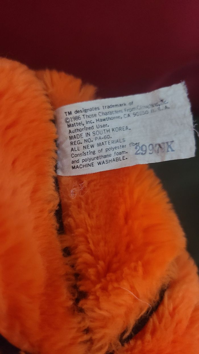Peluche Popples Dunker Basketball 1986 Mattel - photo numéro 4