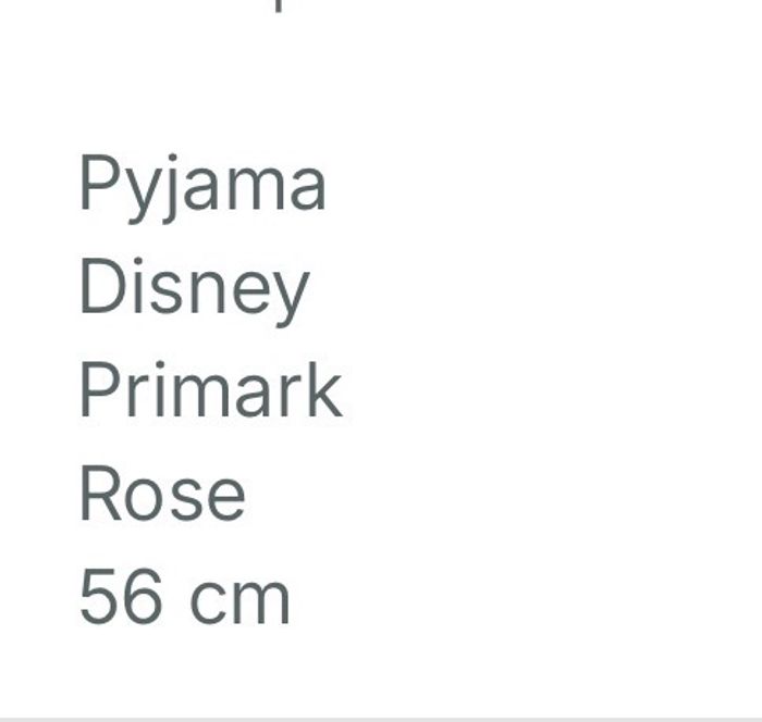 Pyjama Disney 56 cm - photo numéro 5