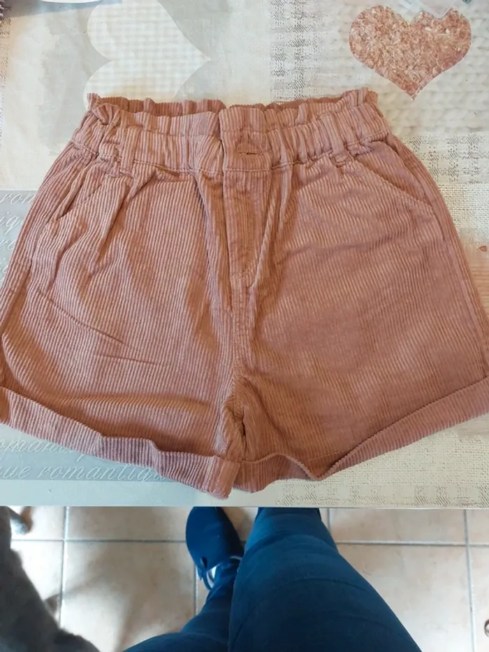 Short en velours neuf Vertbaudet 10A