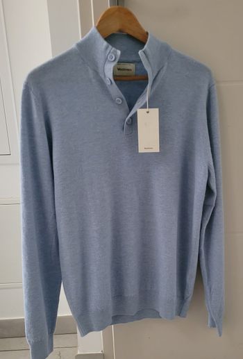 pull homme col montant cachemire laine taille xl soit 42 marque woolovers