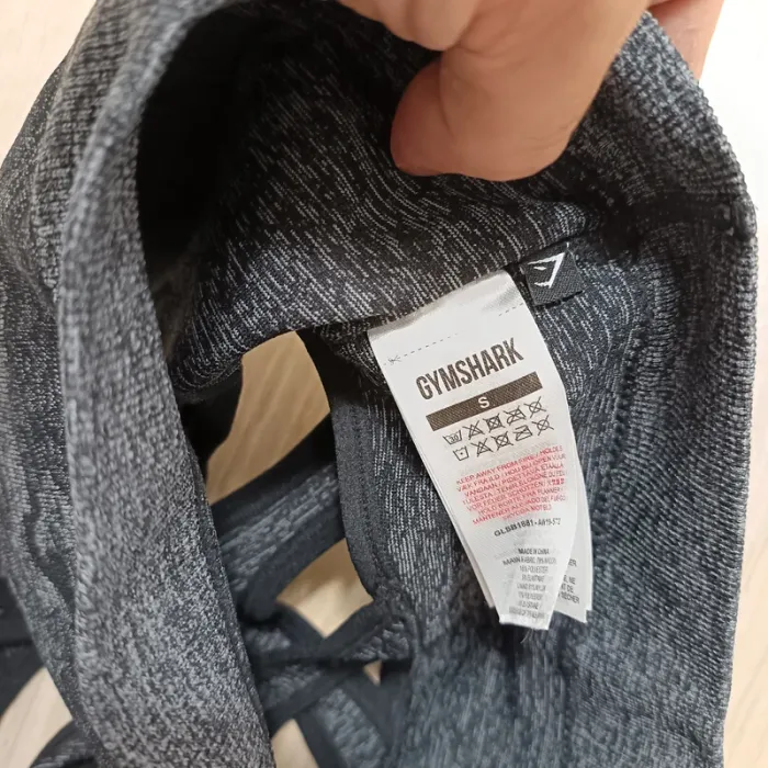 Brassière gymshark femme s camouflage noir gris - photo numéro 4