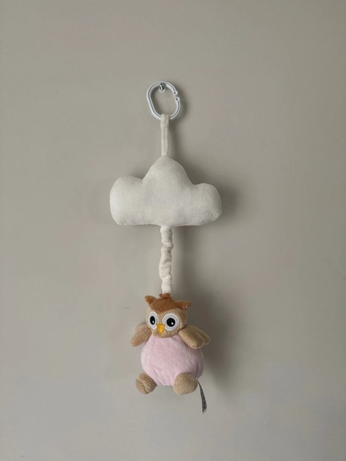 🧸 mobile musical transportable  my Teddy- bébé fille - hibou nuage - transportable - très bon état