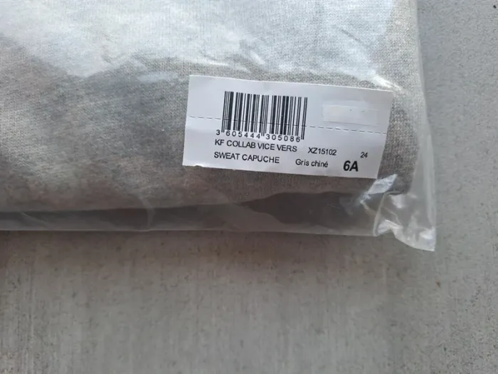 Sweat gris coton bio visuel Joie Vice-Versa - photo numéro 4