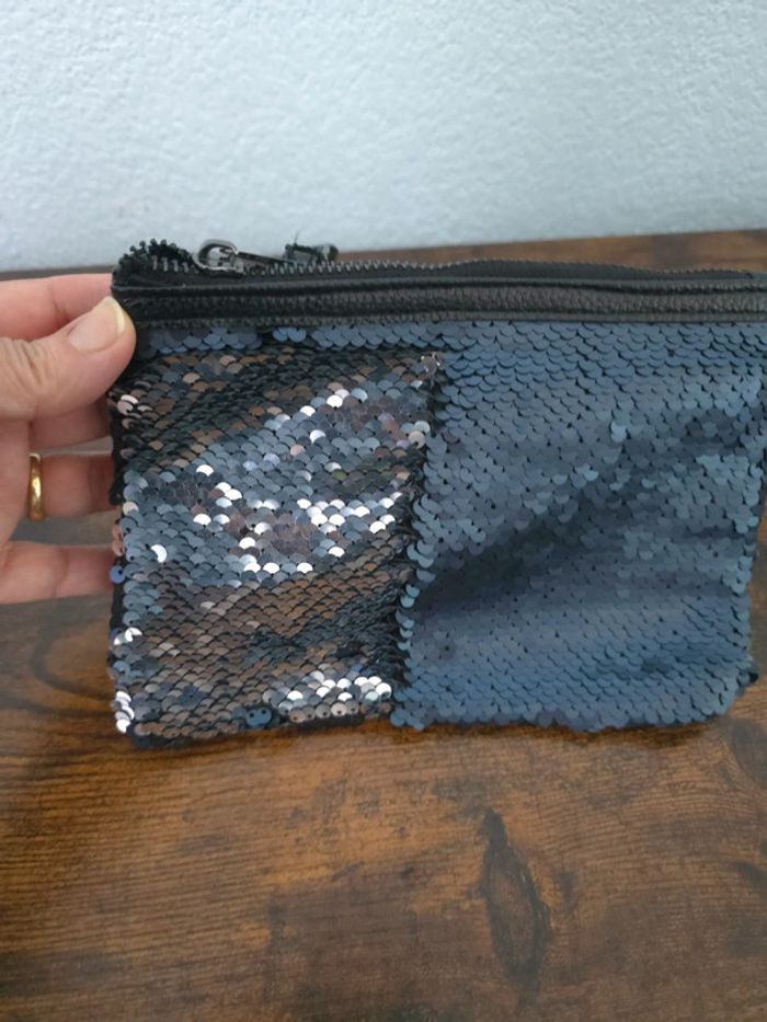 Magnifique pochette sequins réversible neuve avec étiquette - photo numéro 6