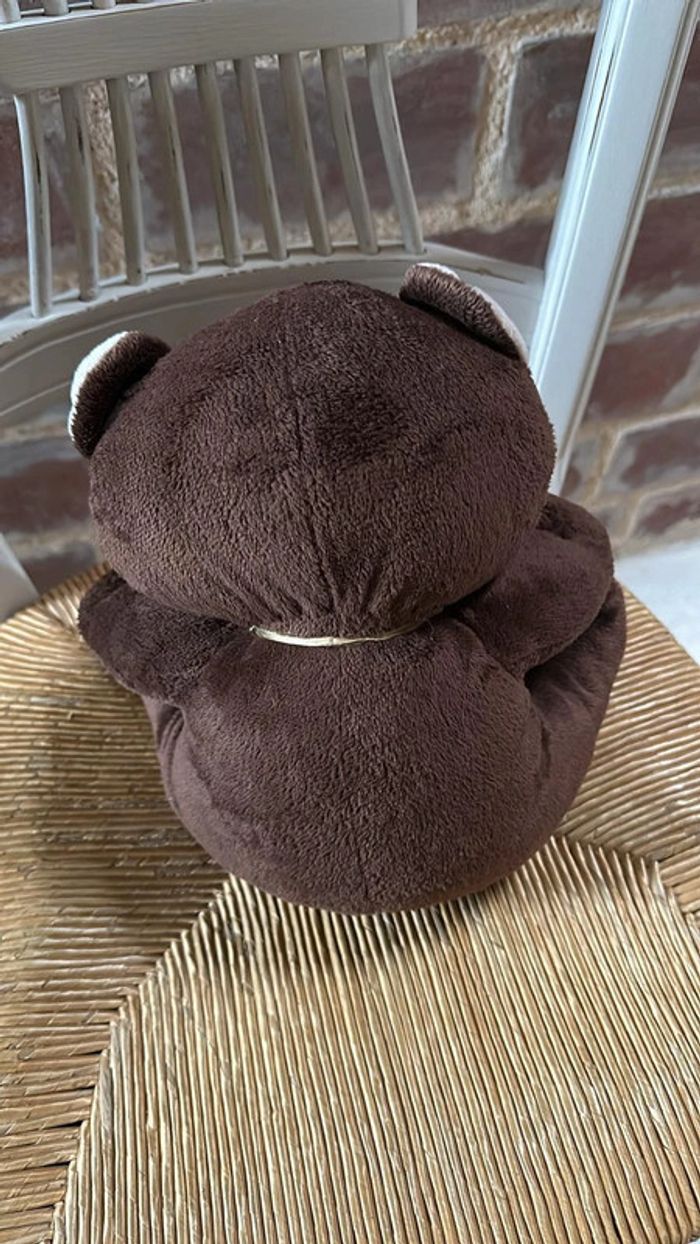 Jolie peluche ours marron - photo numéro 3