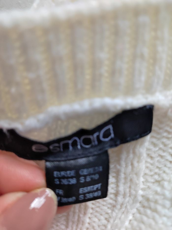 Pull écru, femme, taille 36/38 - photo numéro 2