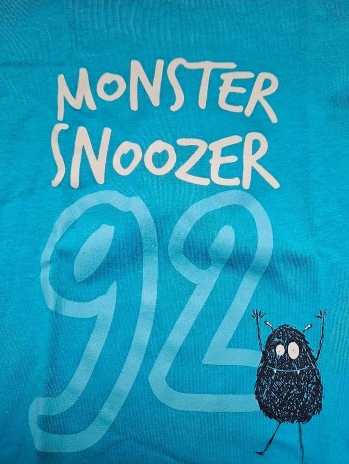 Pyjama 2 pièces en coton turquoise 5 ans Lupilu - photo numéro 3