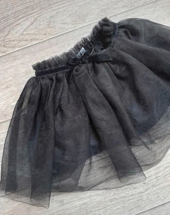 Jupe noire tulle et velours Zara 18 mois