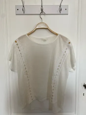 Haut style lin blanc H&M taille M