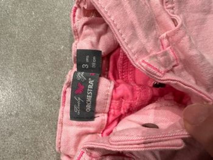 Pantacourt jean rose - photo numéro 3