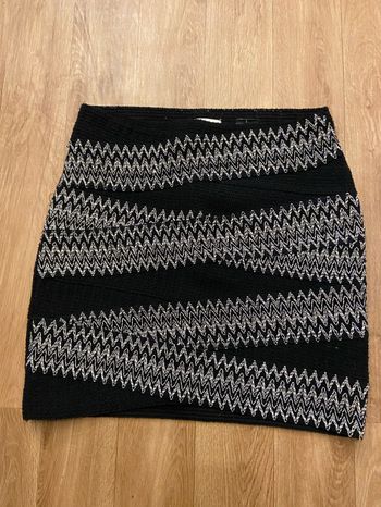 Jupe noire et écru S