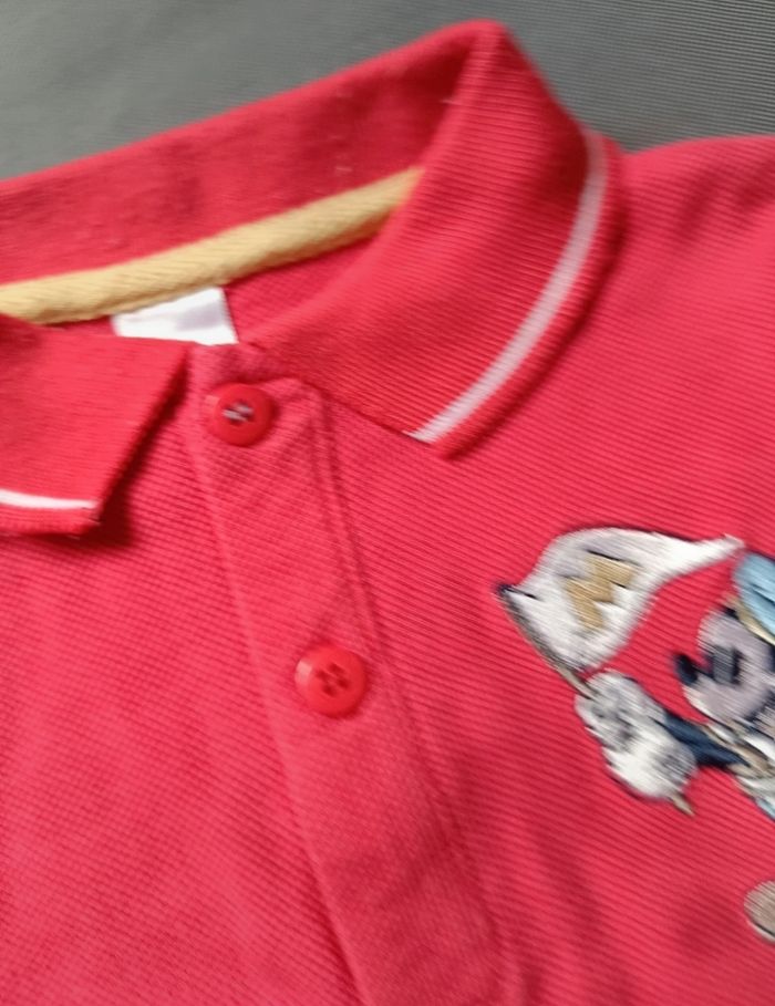 Polo rouge Mickey - photo numéro 4