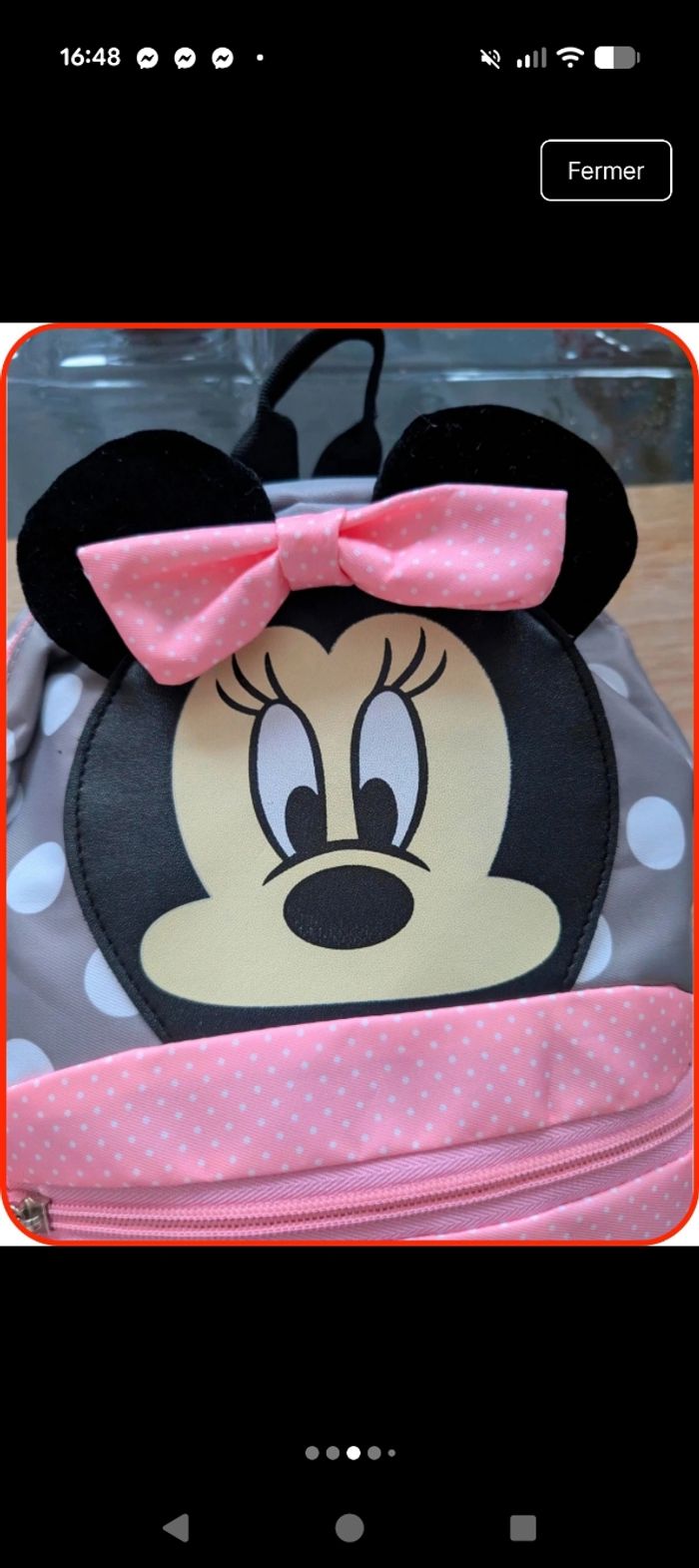 Petit sac à dos Minnie Mouse Disney neuf - photo numéro 3