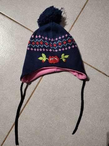 Bonnet péruvien à pompon T.47 cm