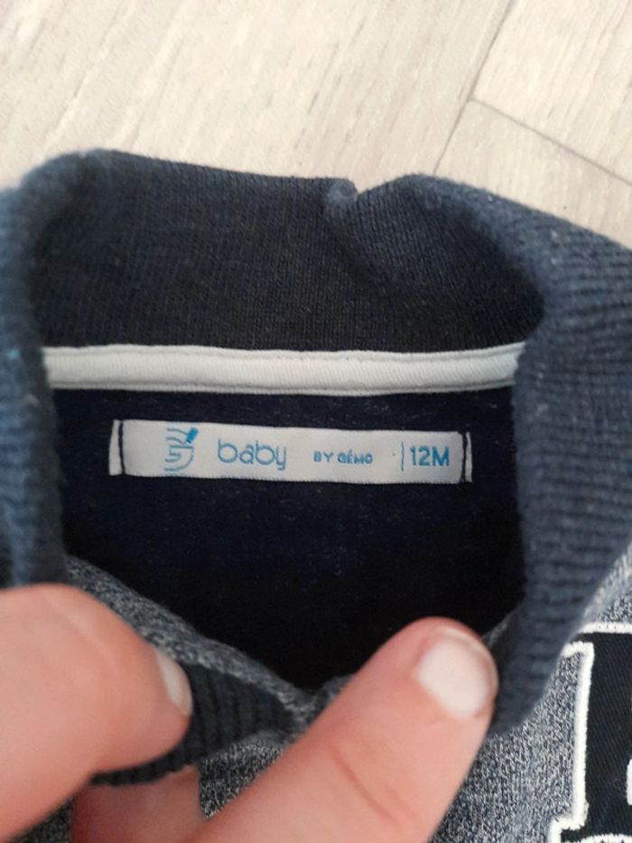 Sweat à zip 12 mois - photo numéro 3