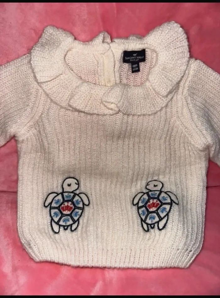 Pull maille chaude tortue col Claudine crème ivoire Sergent Major - photo numéro 2