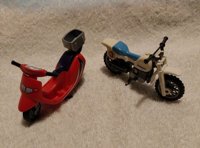 lot scooter moto cross Jumper racing Playmobil