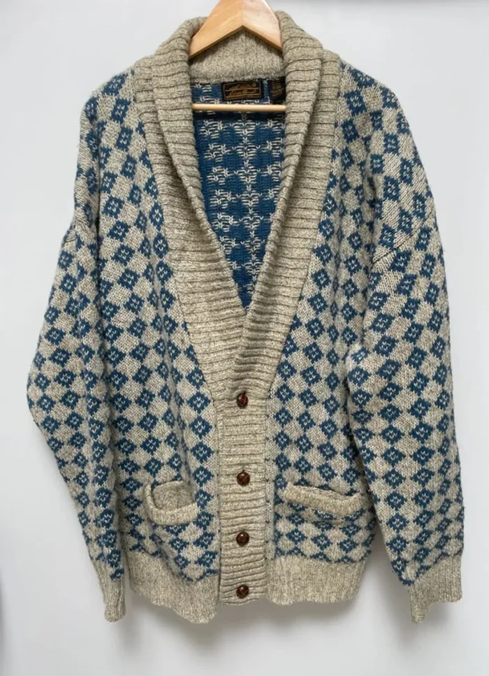 Eddie Bauer Vintage Cardigan Wool Laine Mens XL